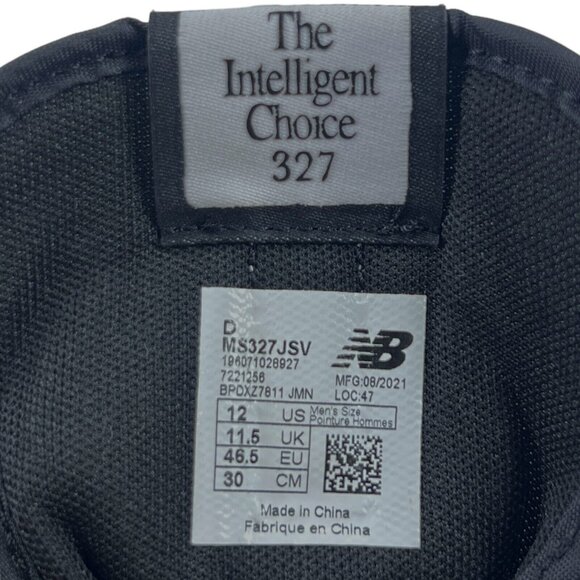 New Balance 327 X Joshua Vides Black White Splatter MS327JSV DS Men size 12 NEW - Picture 7 of 16